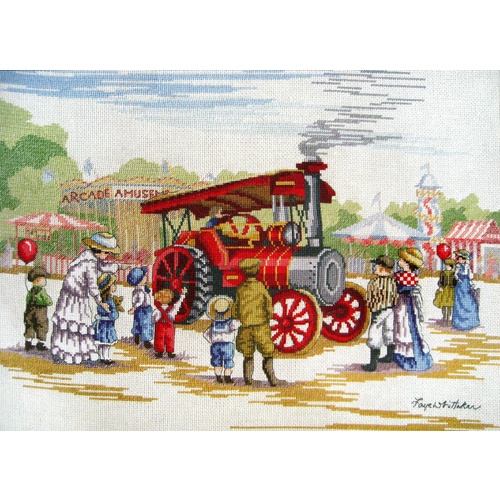 All Our Yesterdays Steam Engine Faye Whittaker Cross Stitch Chart