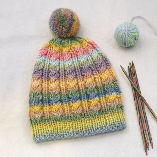 Free Pattern Download: Cabled Beanie