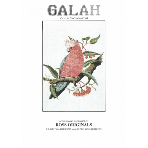  Graeme Ross Cross Stitch Chart - Galah