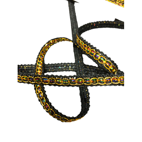 Braid - Metallic Rayon Black 10mm