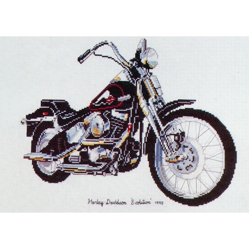  Graeme Ross Cross Stitch Chart - Harley Davidson