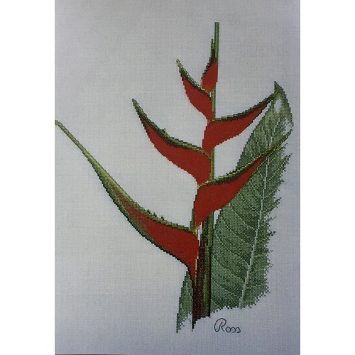  Graeme Ross Cross Stitch Chart - Heliconia 