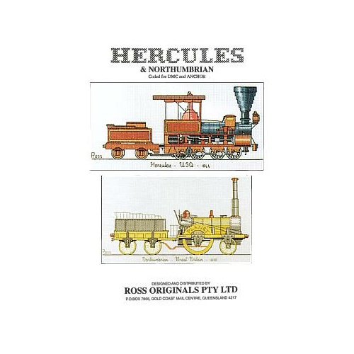  Graeme Ross Cross Stitch Chart - Hercules & Northumbrian