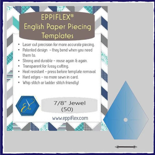 English Paper Piecing Template - 7/8" Hexagons - 50 Pieces