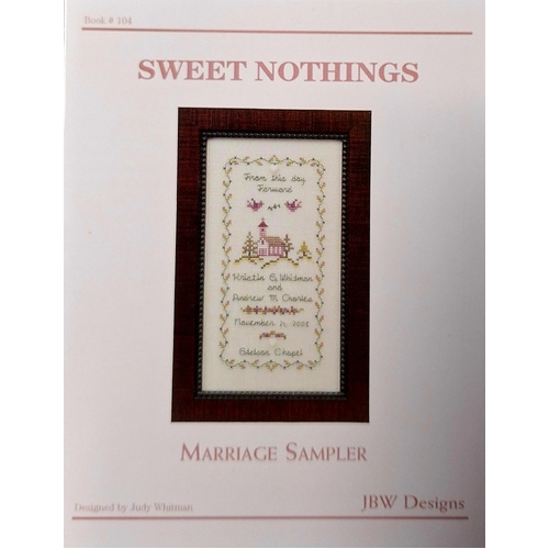 JBW Designs Sweet Nothings Marriage Sampler