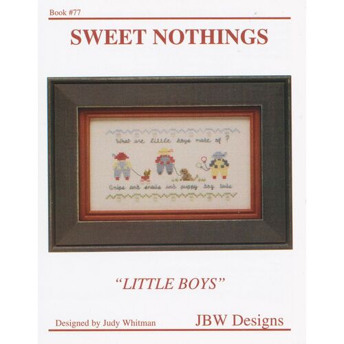 Little Boys Cross Stitch Chart Designed by Judy Whitman