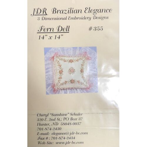 Fern Dell Brazilian Dimensional Embroidery Pattern