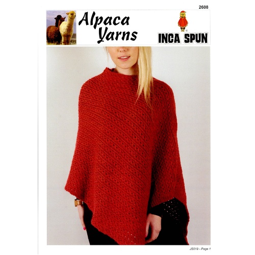  2608 - Inca Spun Twisted Rib Poncho