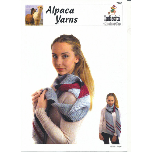 2705 Striped Angular Scarf