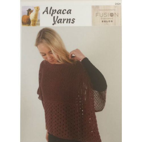 2424 Fusion Sulco Crochet Throw Over Top