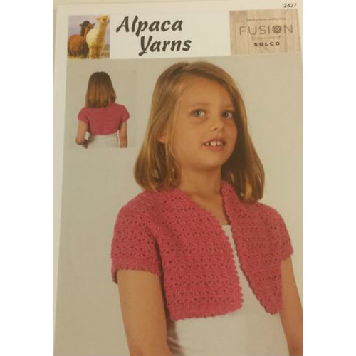 2427 - Fusion Sulco Girls Crochet Bolero