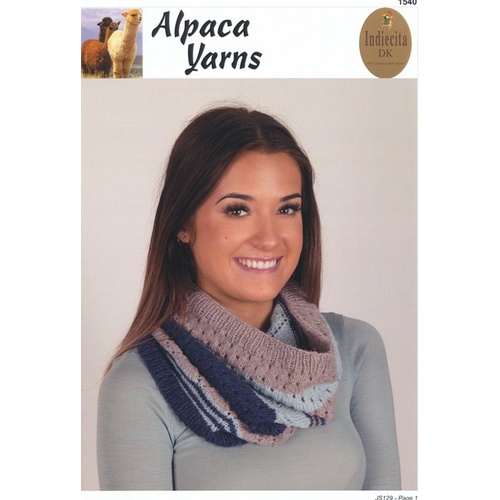 JS129 - Indiecita 8 Ply Sampler Cowl 1540