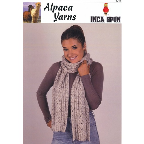 1217 - Inca Spun 10 Ply Cable Scarf