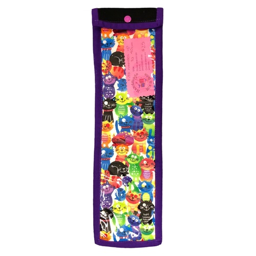 Knitting Needle Wraps -  Colourful Cats