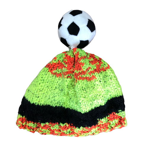 Infant's Knitted Soccer Beanie