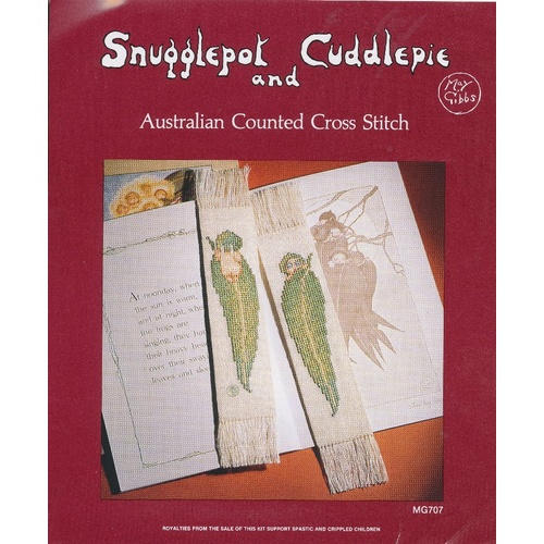 May Gibbs Bookmark Cross Stitch Kit - Lugana (Green)