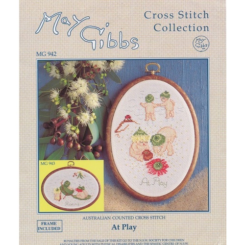 May Gibbs At Play Kit - MG942 - with Aida Fabric
