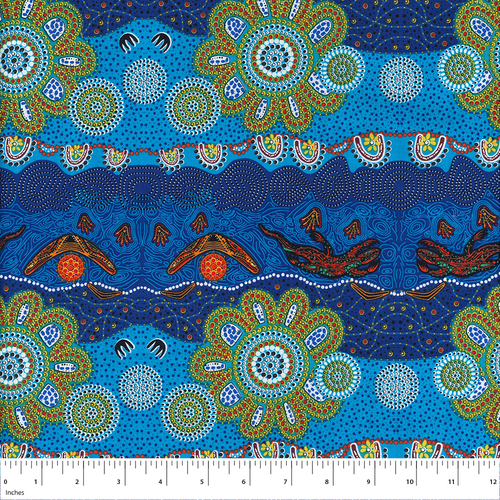Fabric - Home Country Blue $24 metre