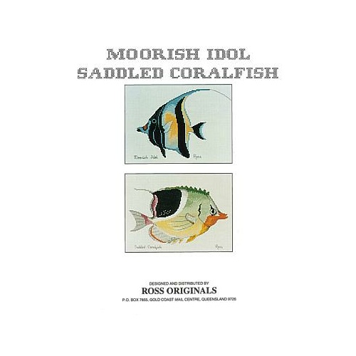  Graeme Ross Cross Stitch Chart - Moorish Idol & Saddled Coralfish