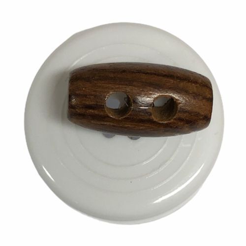Button - Toggle - 20mm Dark Wood