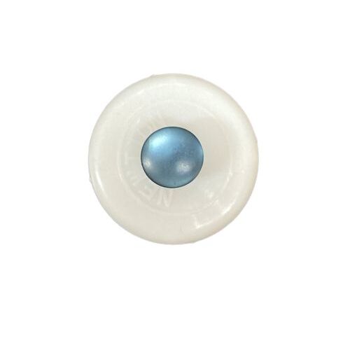 Button - 8mm Blue Matt