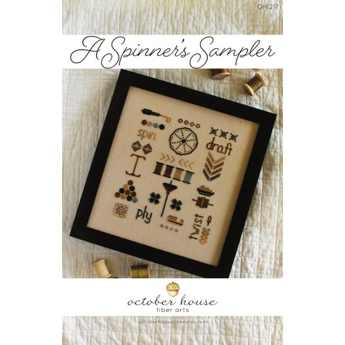 A Spinner's Sampler - October House Fiber Arts Cross Stitch Chart
