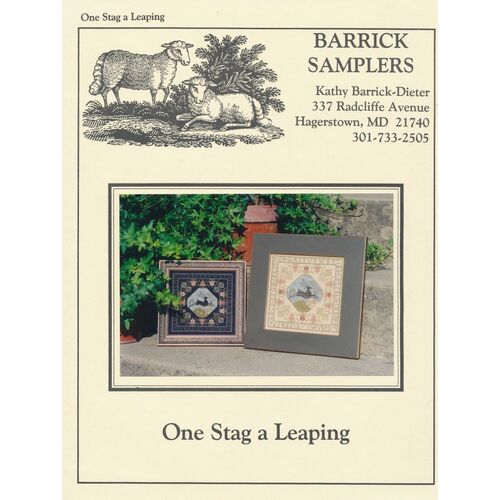 One Stag a Leaping Cross Stitch