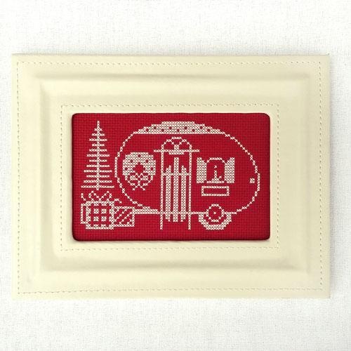 Greetings from Camp Christmas Cross Stitch Pattern
