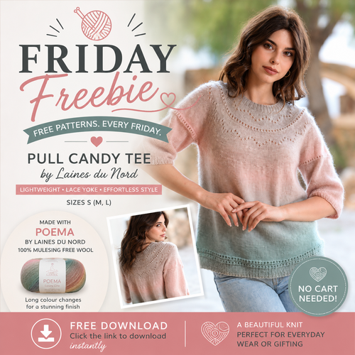 Free Pattern Download – Pull Candy Tee by Laines du Nord