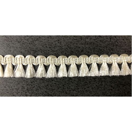 Mini Tassels Ribbon Cream 1.5cm