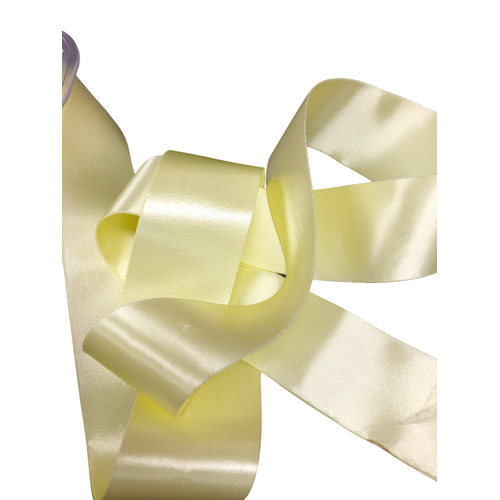 Ribbon - 70mm Satin Pale Yellow