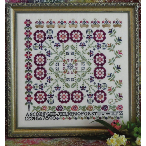 TUMBLING ROSE - Cross Stitch Pattern