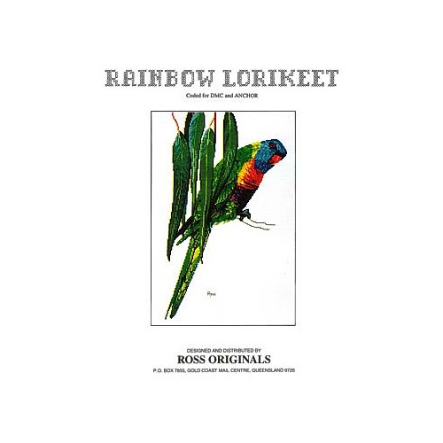 Ross Originals Cross Stitch Chart - Rainbow Lorikeet