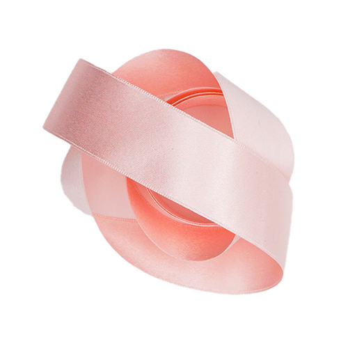 25mm Pale Pink Dbl Sided Polyester Ribbon