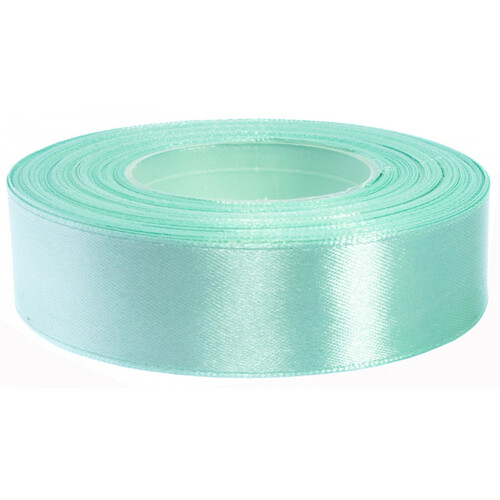 25mm Mint Green Polyester Satin
