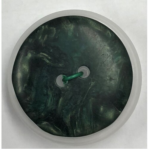 Button - 29mm Opalescent  Button - 51 Dark Green
