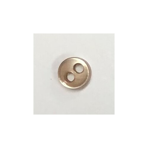 Button - 5mm Shiny Tan Circle