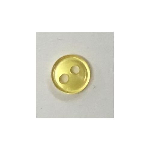 Button - 5mm Shiny Yellow Circle