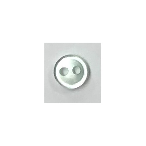 Button - 5mm Shiny Pale Green Circle