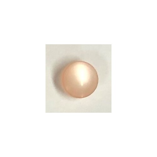 Button - 5mm Round Shiny Apricot Shank