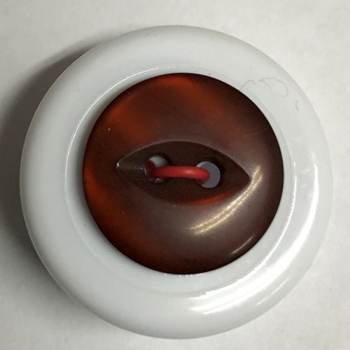 Button - 16mm Fish Eye 53 Brown