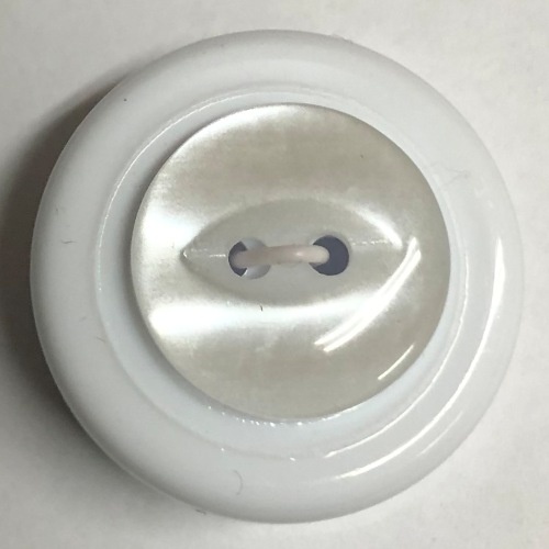 Button - 16mm Fish Eye 75 White