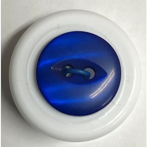 Button - 16mm Fish Eye 89 Blue