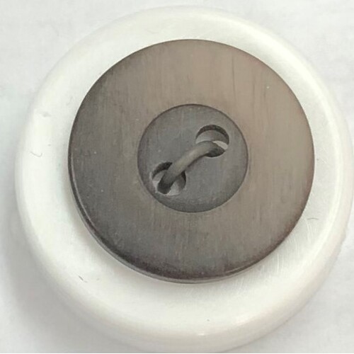 Button - 16mm Matt 2 Hole Brown