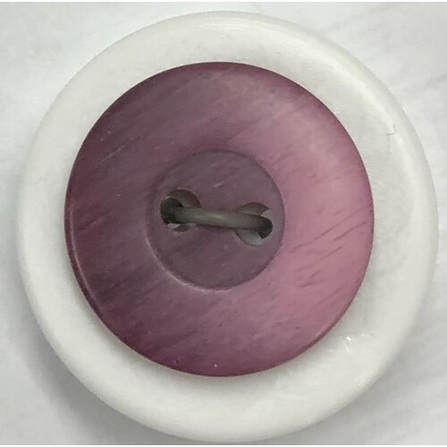 Button - 16mm Matt 2 Hole Dark Pink