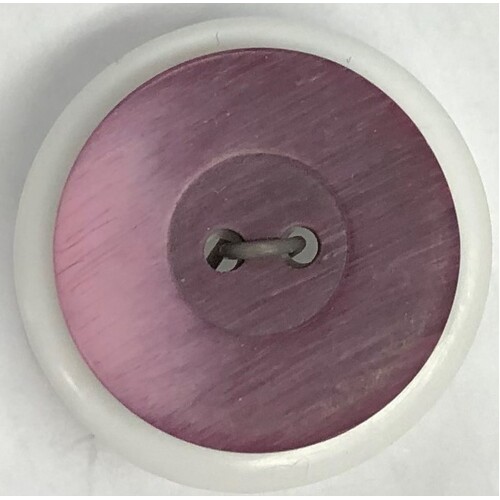 Button - 23mm Matt 2 Hole Dark Pink
