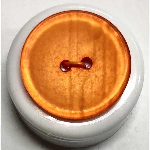 Button - 15mm Round Cream
