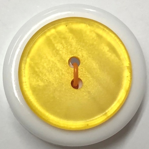 Button - 15mm Round Lemon