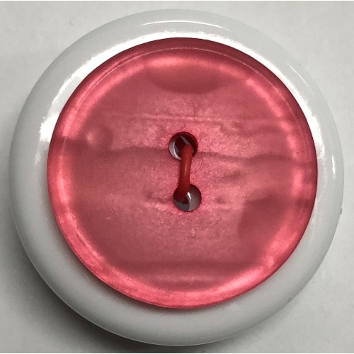 Button - 15mm Round Pink