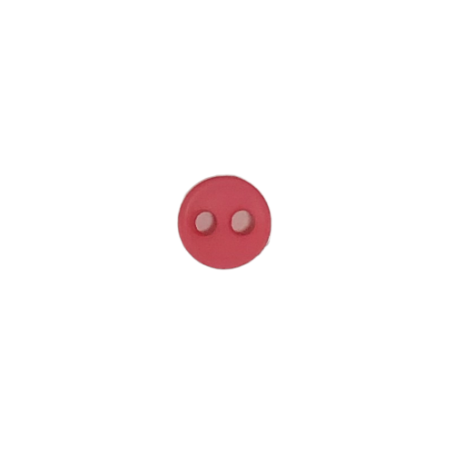 Button - 5mm Bright Pink Circle
